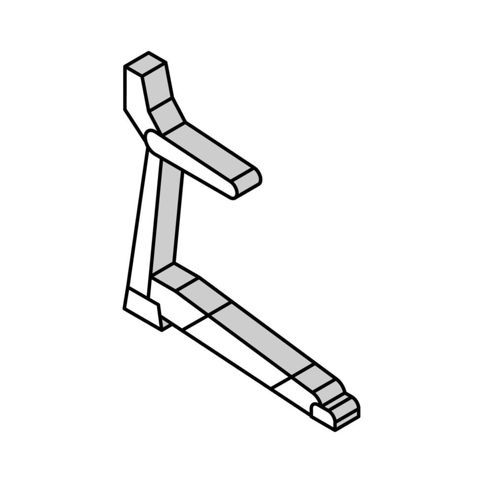 Laufband Ausrüstung isometrisch Symbol Vektor Illustration