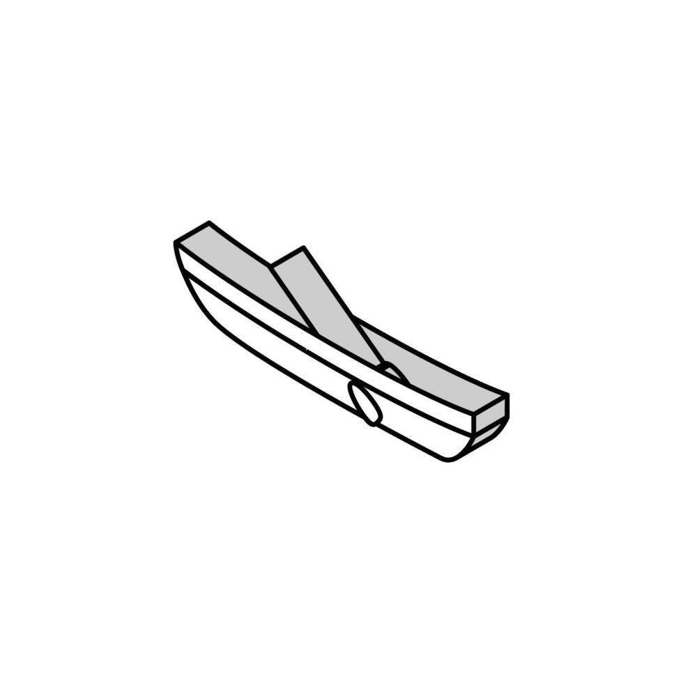 Schlauchboot Boot isometrisch Symbol Vektor Illustration