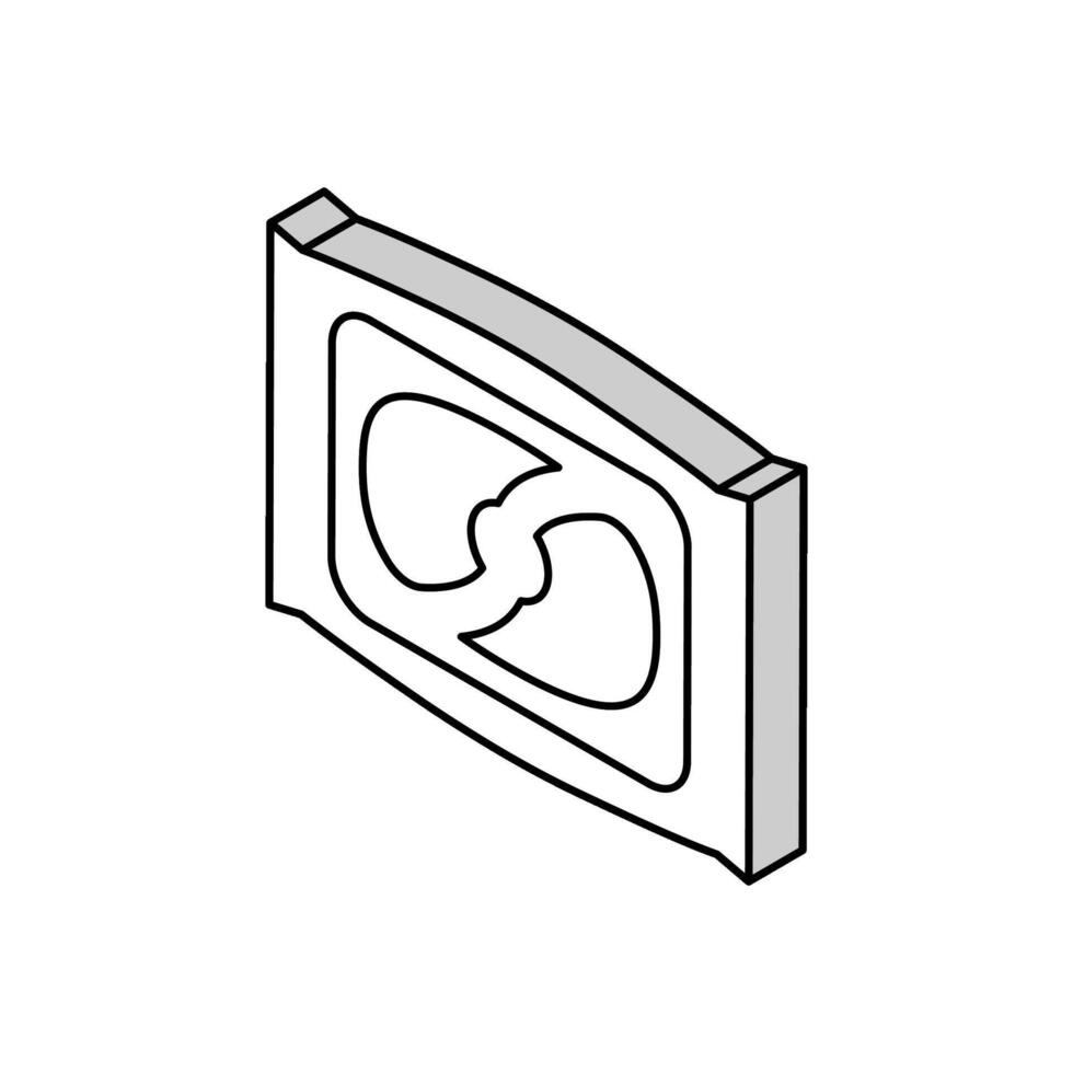 skida rengöringsmedel isometrisk ikon vektor illustration