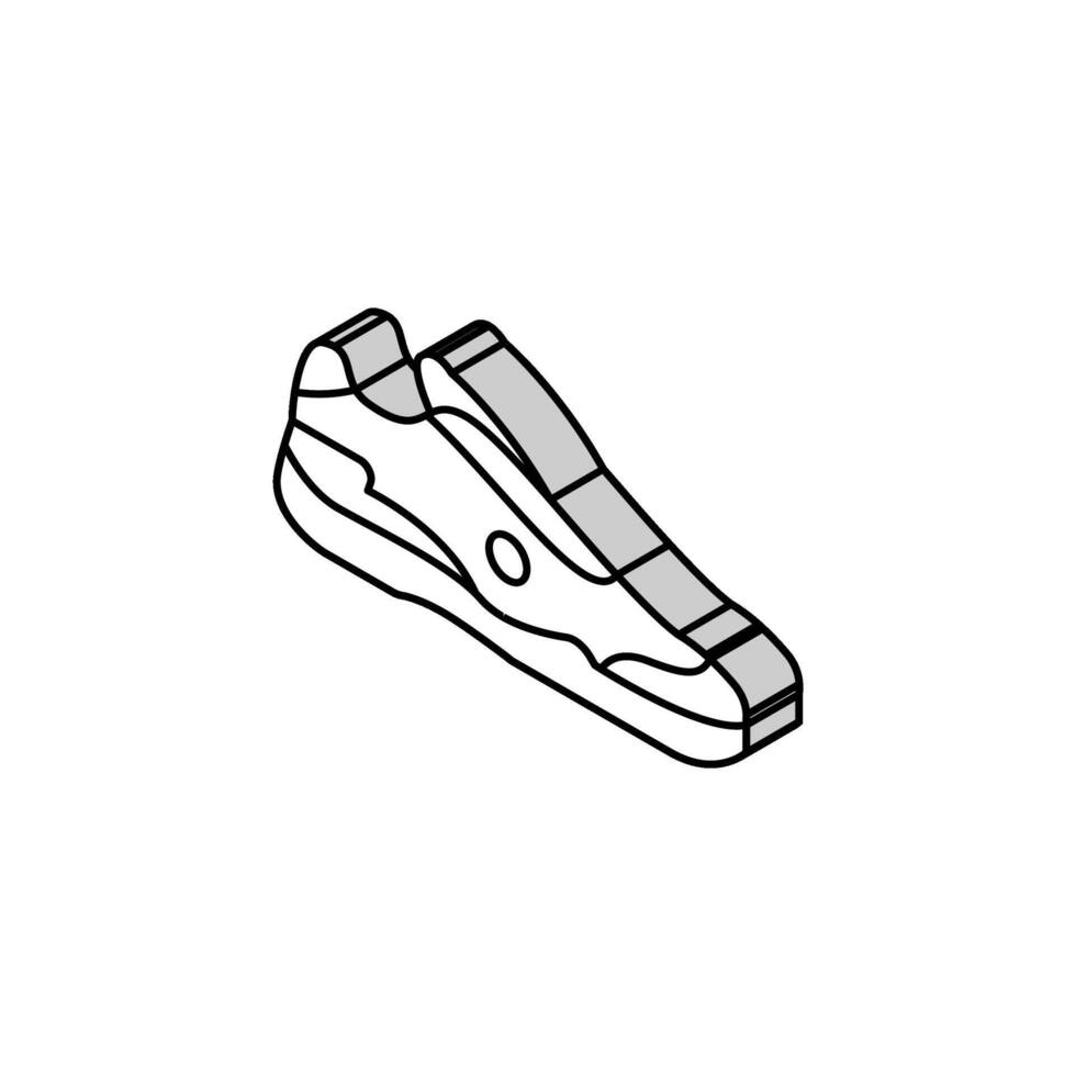 män tennis sko isometrisk ikon vektor illustration