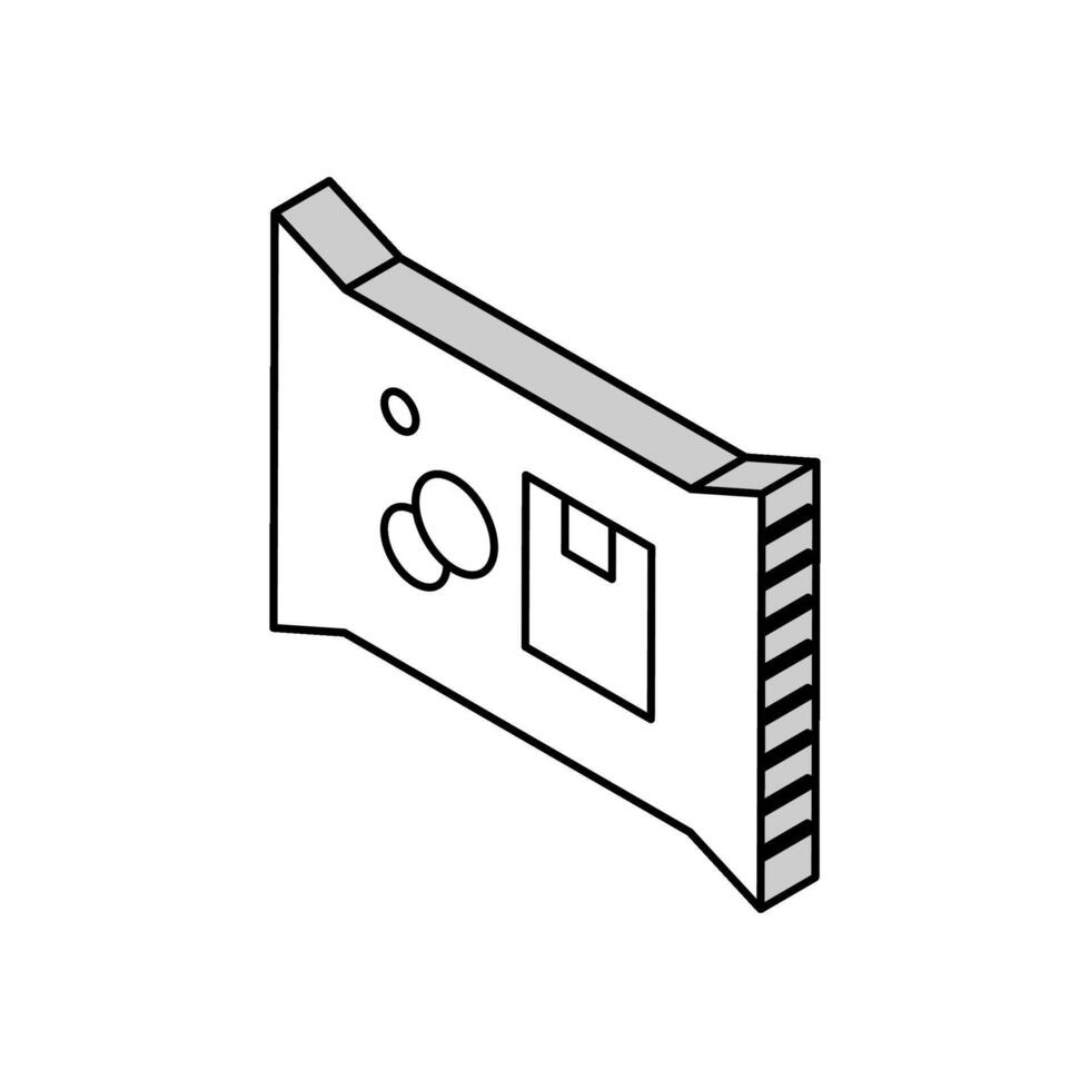 organisch Wäsche Seife isometrisch Symbol Vektor Illustration