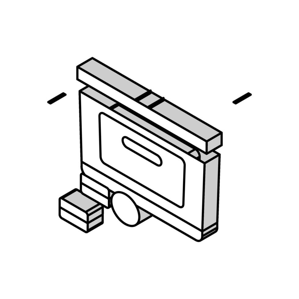 piller rengöringsmedel isometrisk ikon vektor illustration