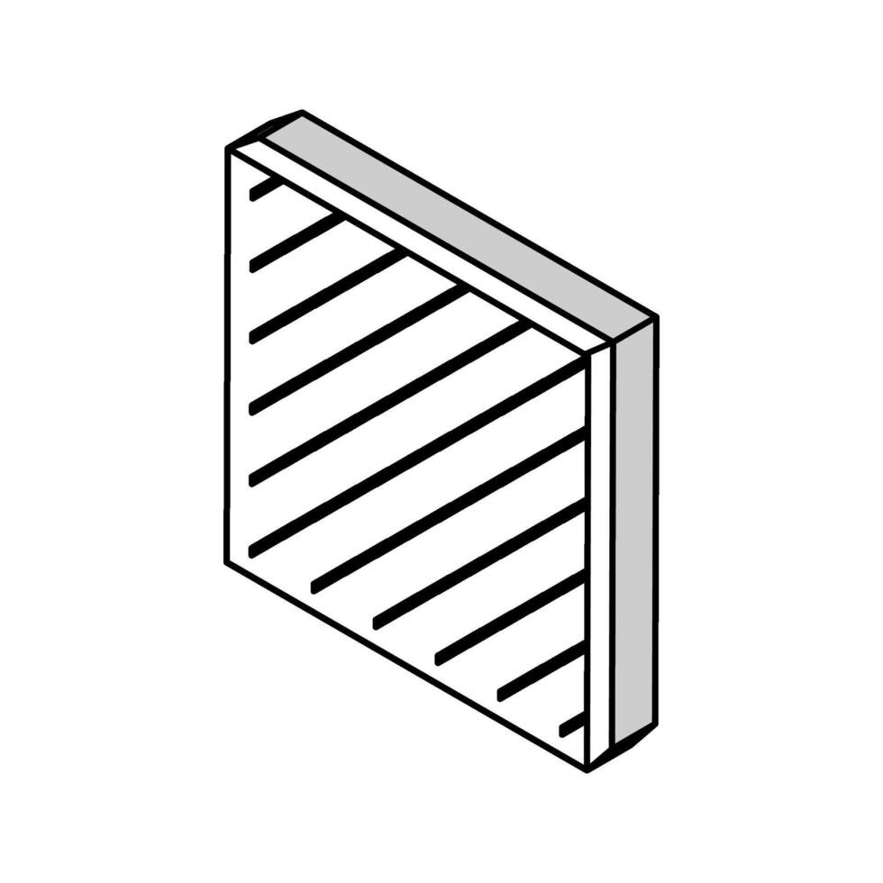 schwer Bretter isometrisch Symbol Vektor Illustration