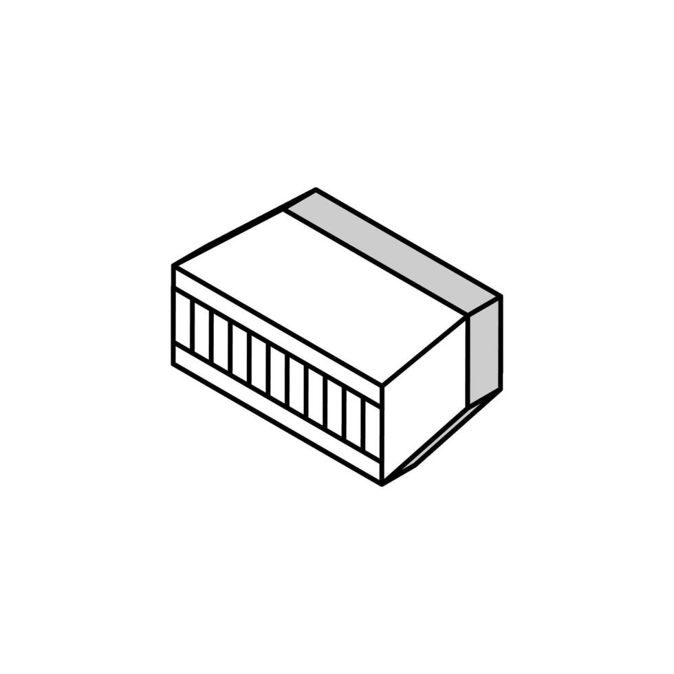 Block Tafel isometrisch Symbol Vektor Illustration