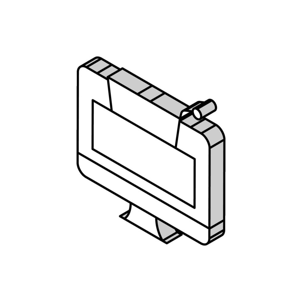 elektronisch eshopping Kauf isometrisch Symbol Vektor Illustration