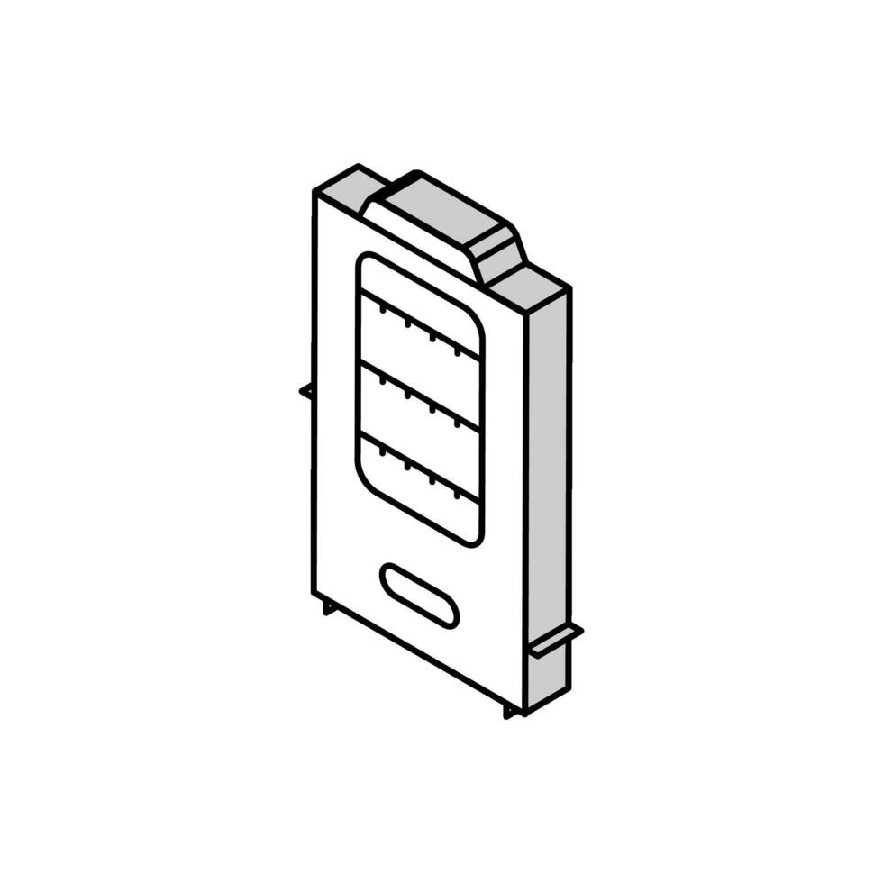 rökare Utrustning isometrisk ikon vektor illustration