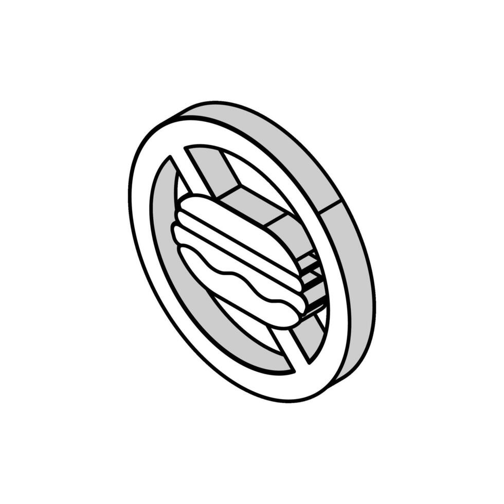 riskant Verhalten Sucht isometrisch Symbol Vektor Illustration