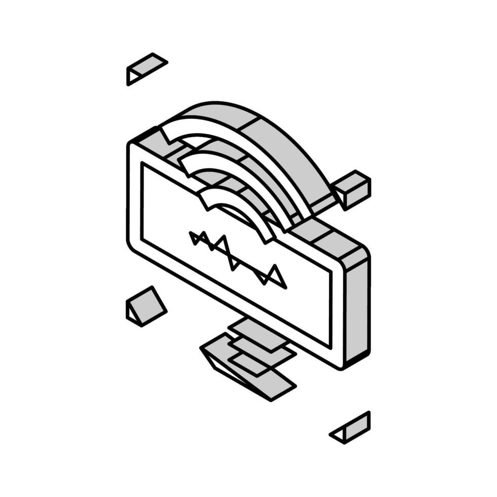 Kontakt av kommunikation isometrisk ikon vektor illustration