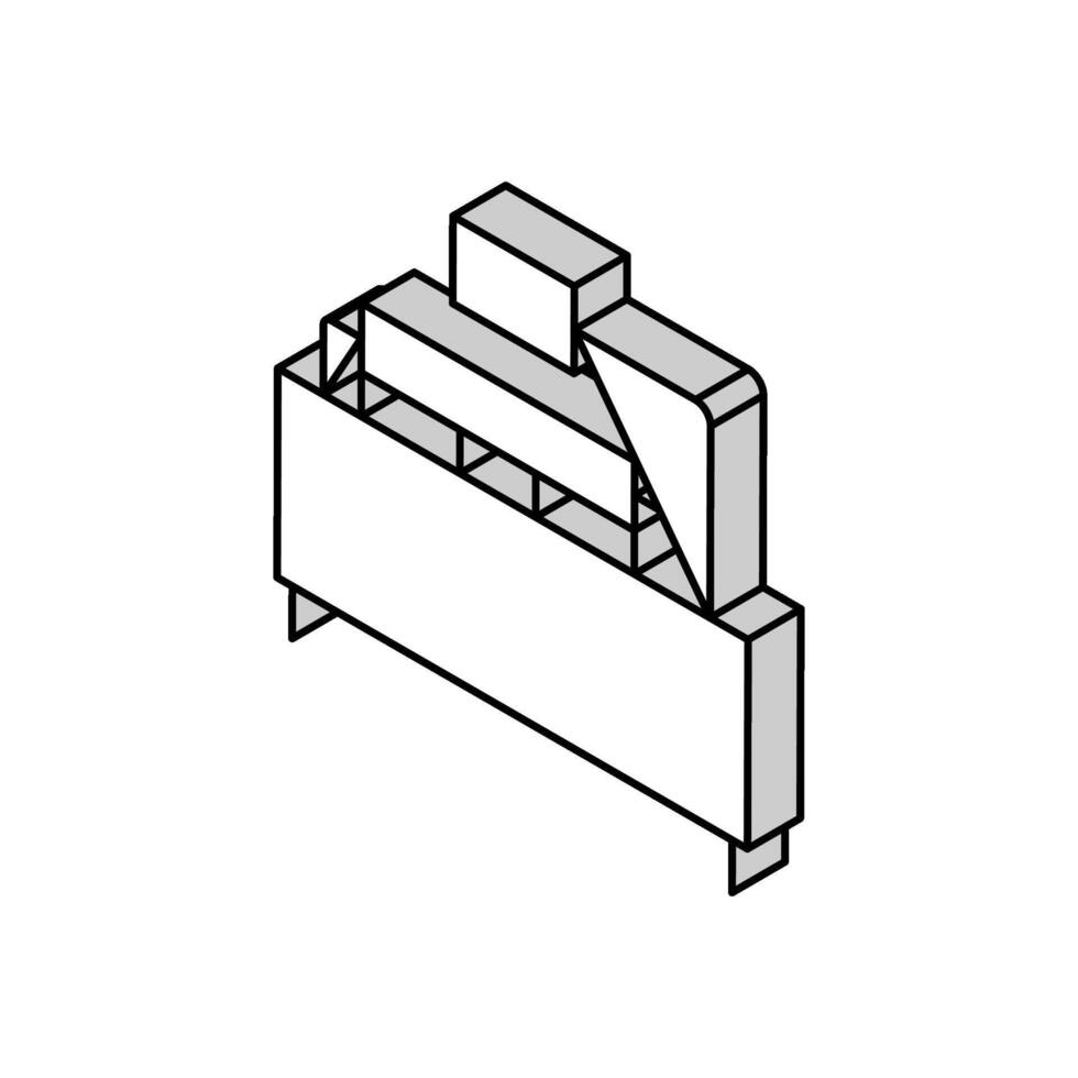 Koka drücken Maschine isometrisch Symbol Vektor Illustration