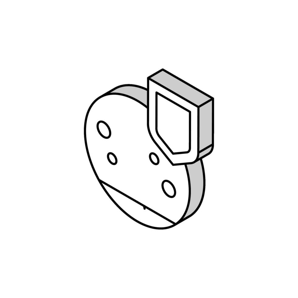 aktiv Immunität isometrisch Symbol Vektor Illustration