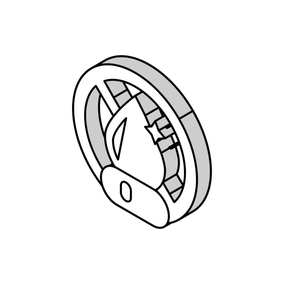 alkohol fri kosmetisk isometrisk ikon vektor illustration