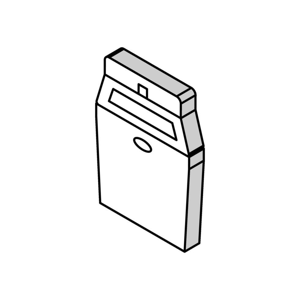 Eis Hersteller elektrisch Ausrüstung isometrisch Symbol Vektor Illustration