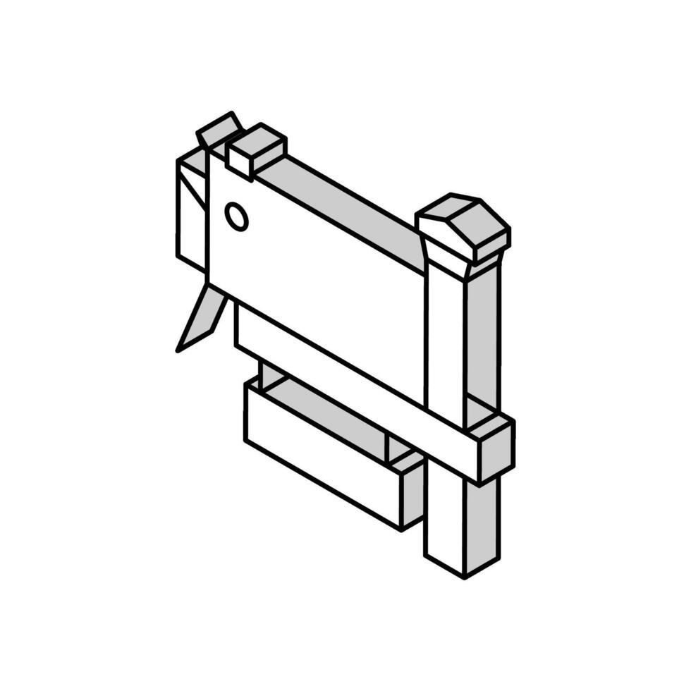 brevlåda låda för post isometrisk ikon vektor illustration