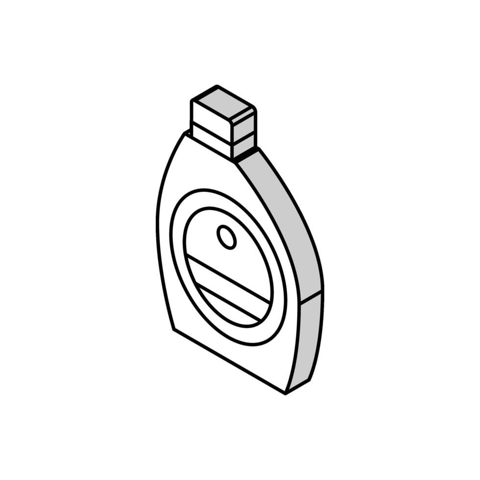 Waschmittel zum Waschen und Reinigung isometrisch Symbol Vektor Illustration