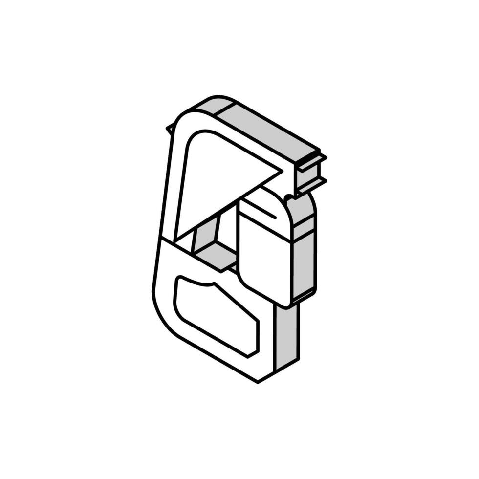 bräunen sprühen Maschine isometrisch Symbol Vektor Illustration