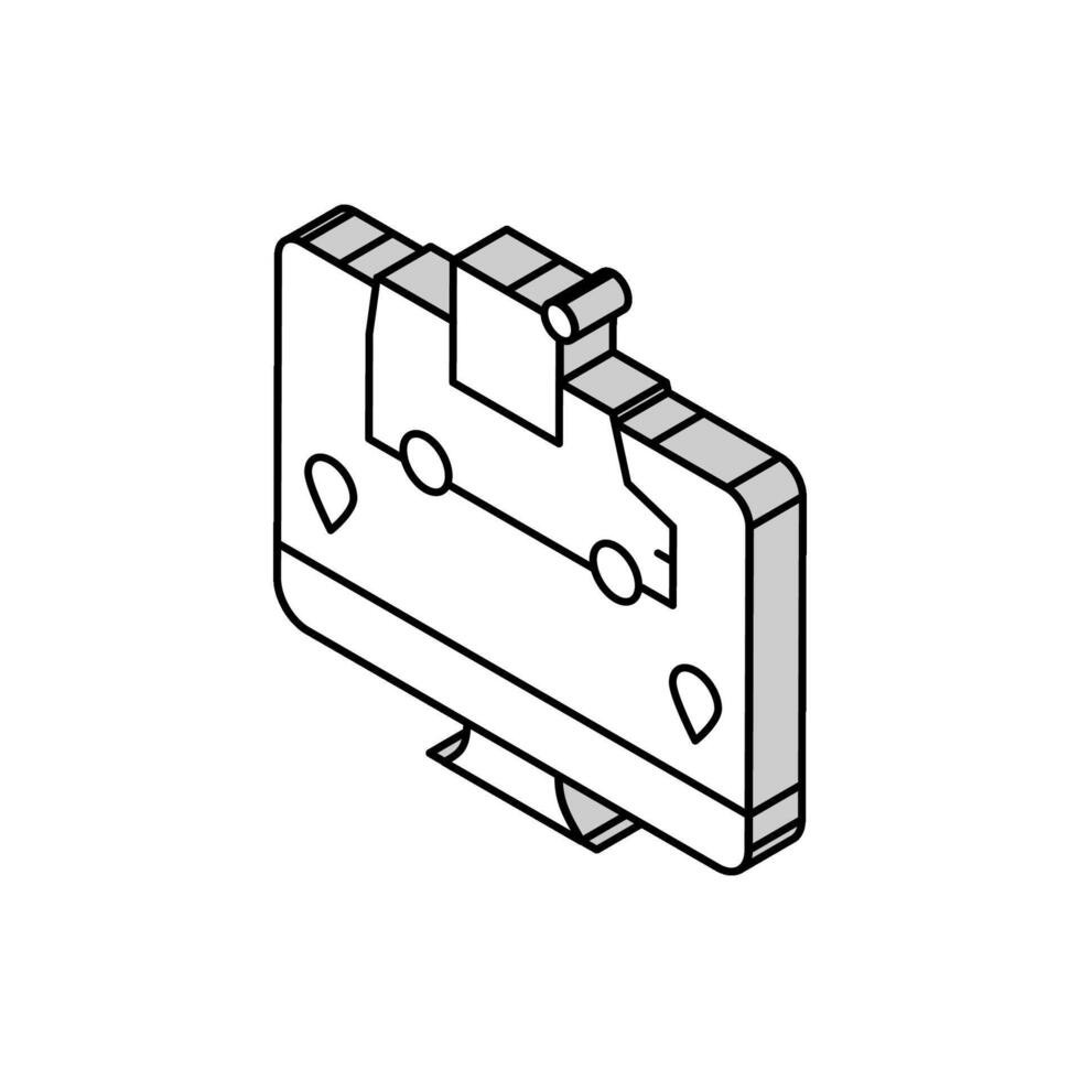 geliefert Paket Status isometrisch Symbol Vektor Illustration