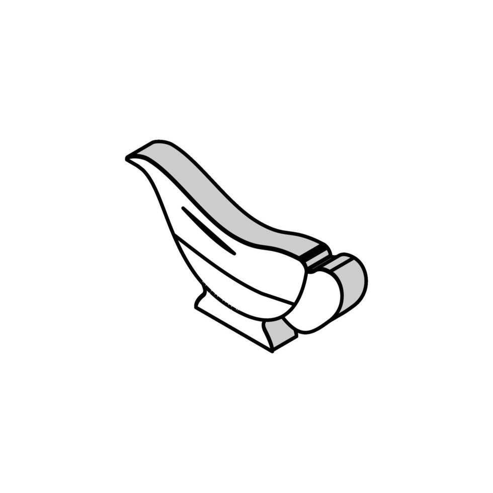 Soße Boot isometrisch Symbol Vektor Illustration