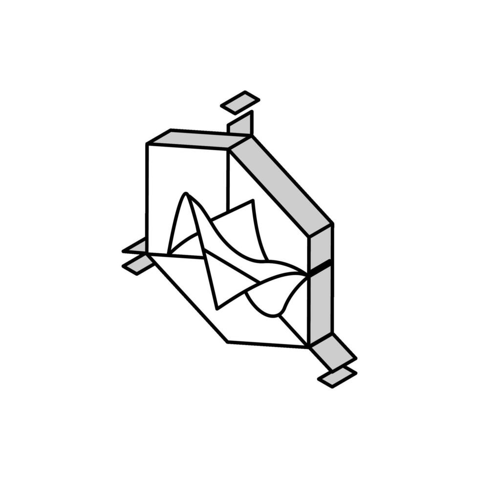 3d Graph isometrisch Symbol Vektor Illustration