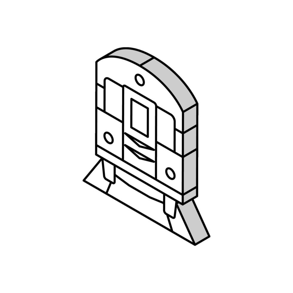 tunnelbana ny york isometrisk ikon vektor illustration