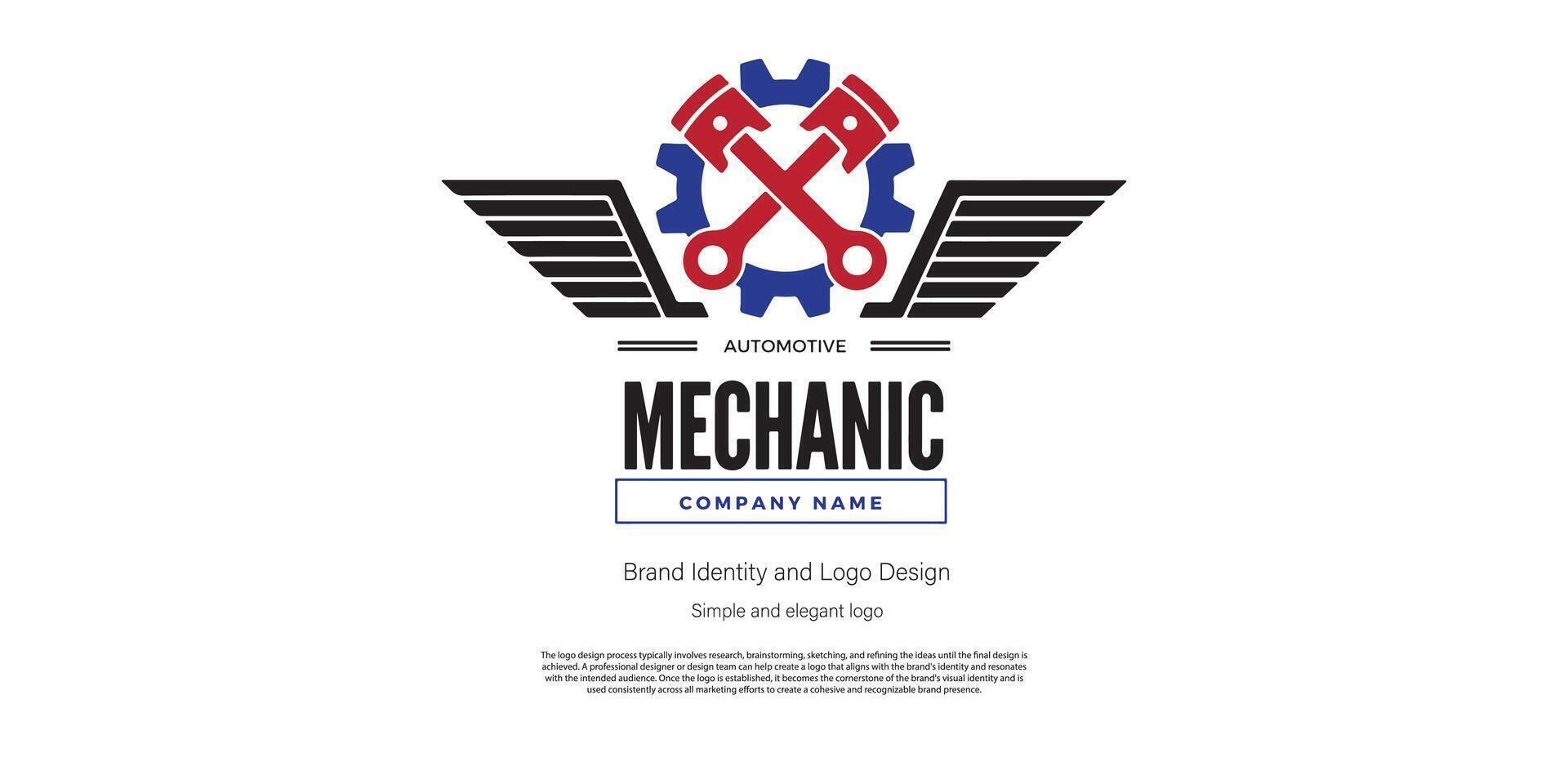 mechanisch amd Automobil Logo Design zum Logo Designer oder Netz Entwickler vektor