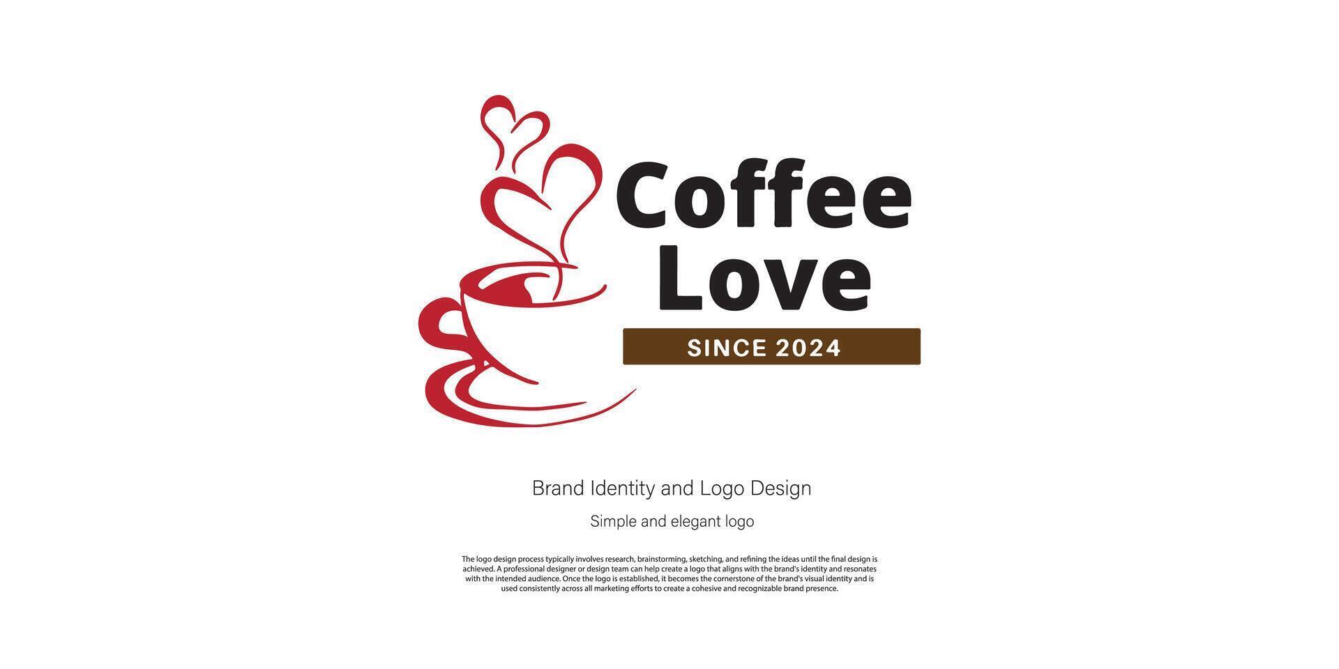 Kaffee Geschäft und Essen Logo Design zum Logo Designer oder Netz Entwickler vektor