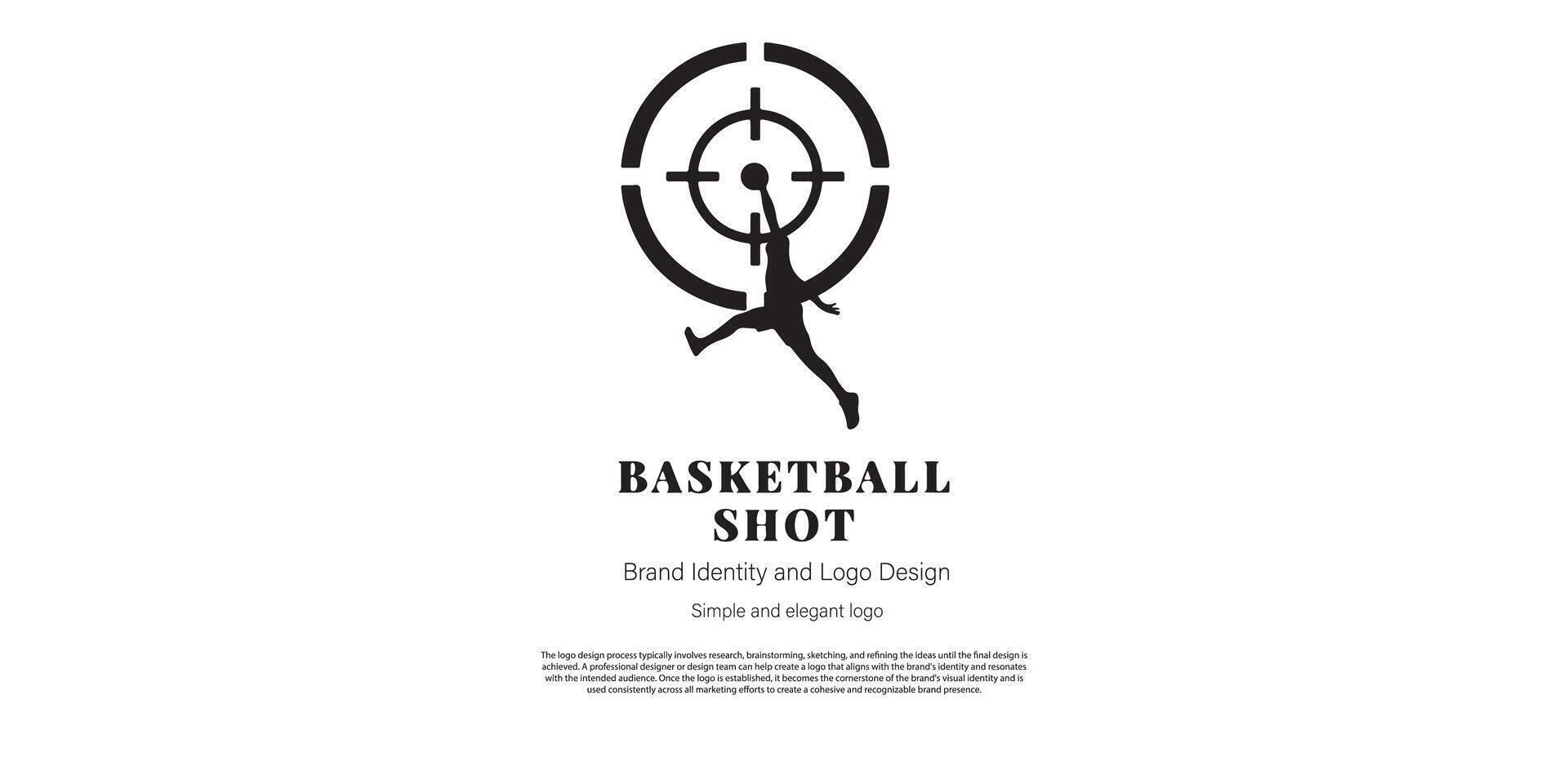 Basketball Logo Design zum Verein oder Logo Designer vektor