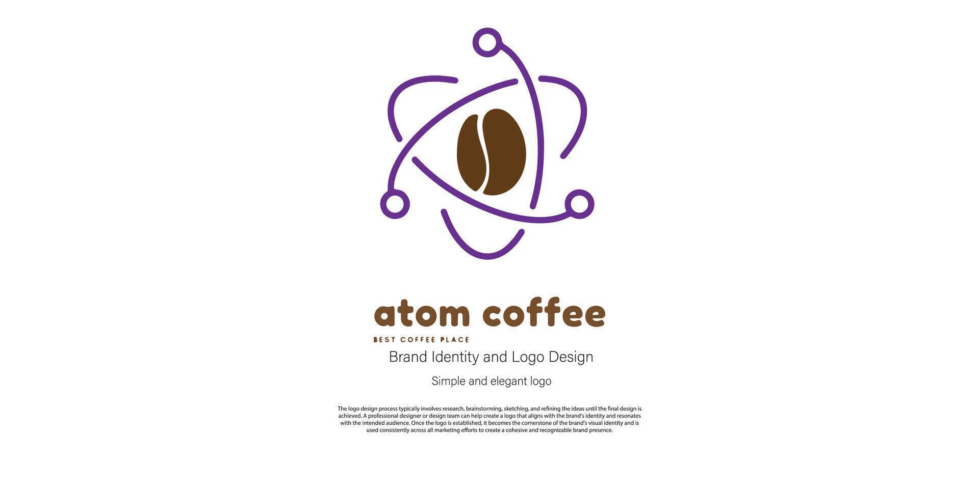 kaffe affär och mat logotyp design för logotyp designer eller webb utvecklare vektor