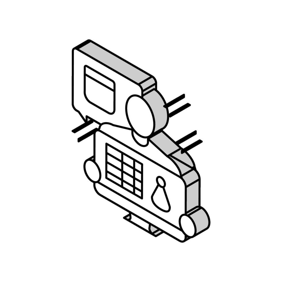 Veranstaltung Planer isometrisch Symbol Vektor Illustration