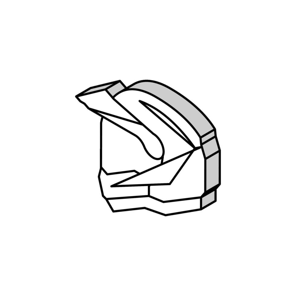 Luft Filter Motorrad isometrisch Symbol Vektor Illustration