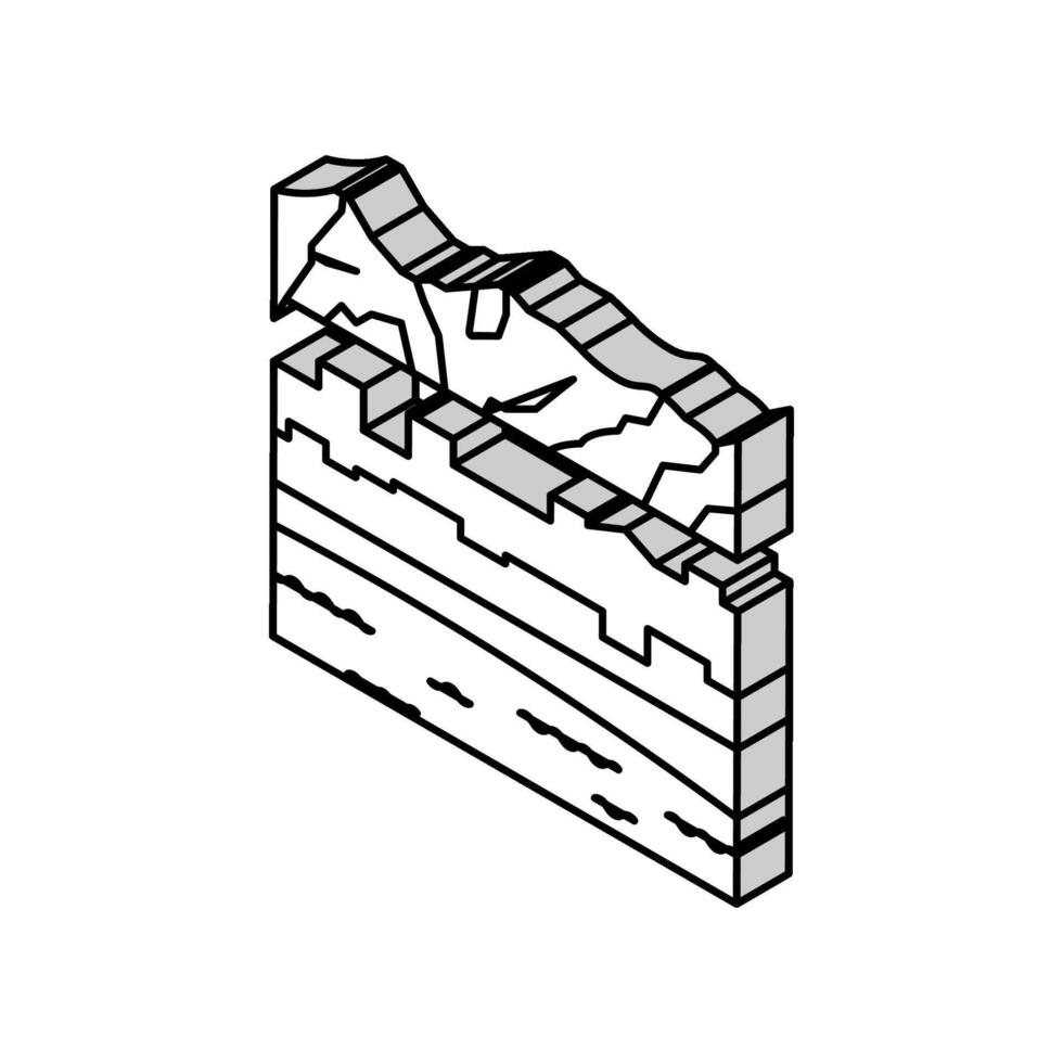 Alaska Zustand isometrisch Symbol Vektor Illustration