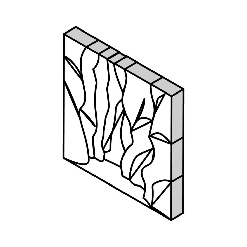 antilop kanjon isometrisk ikon vektor illustration