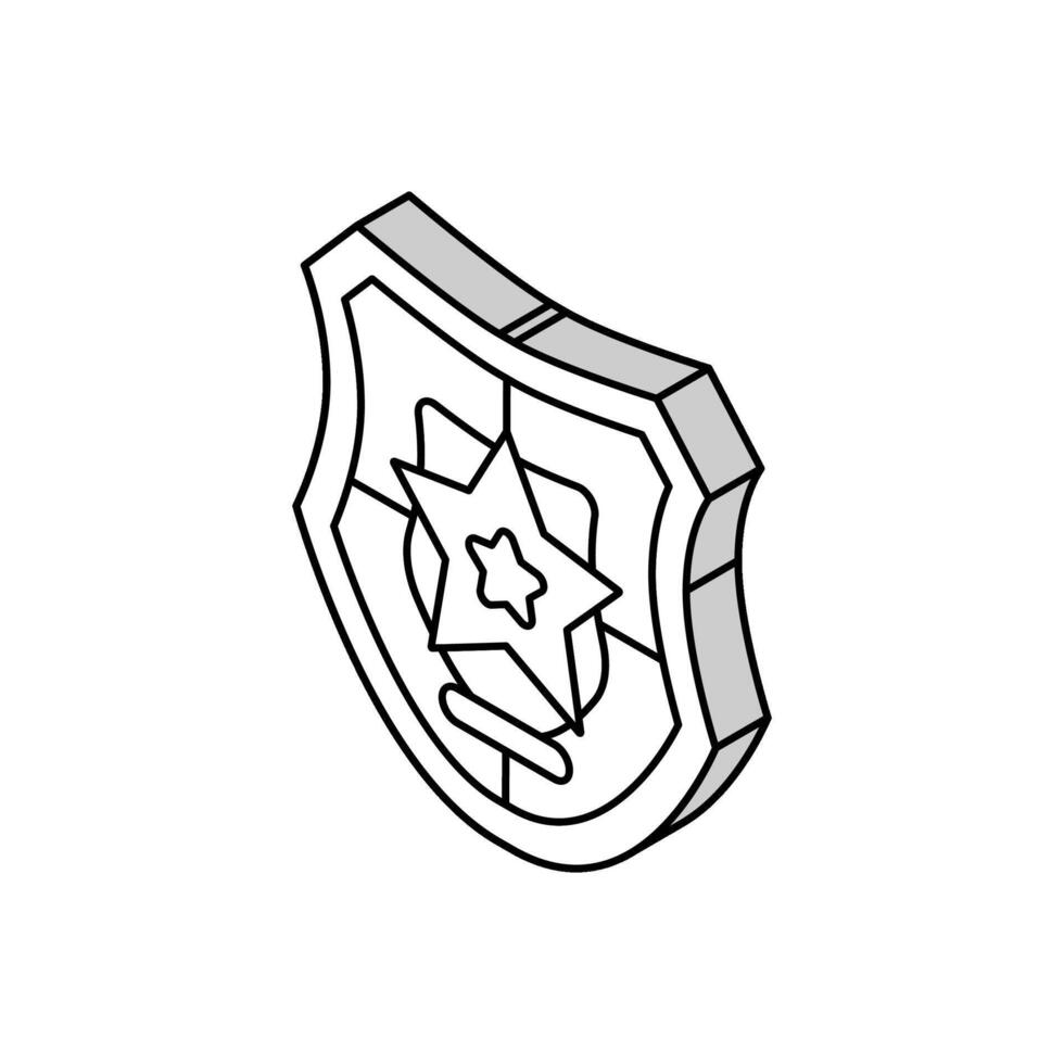 Trophäe Belohnung isometrisch Symbol Vektor Illustration