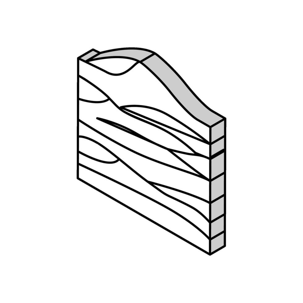 öken- egypten isometrisk ikon vektor illustration