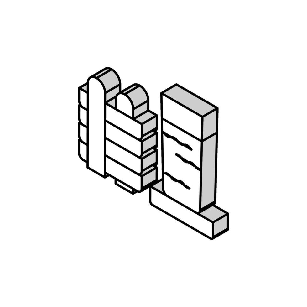 Untersetzer zum Getränke isometrisch Symbol Vektor Illustration