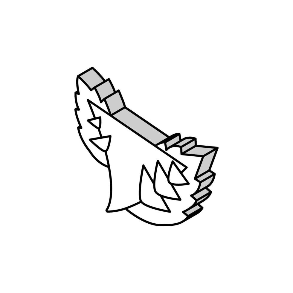 Herbst Blatt isometrisch Symbol Vektor Illustration