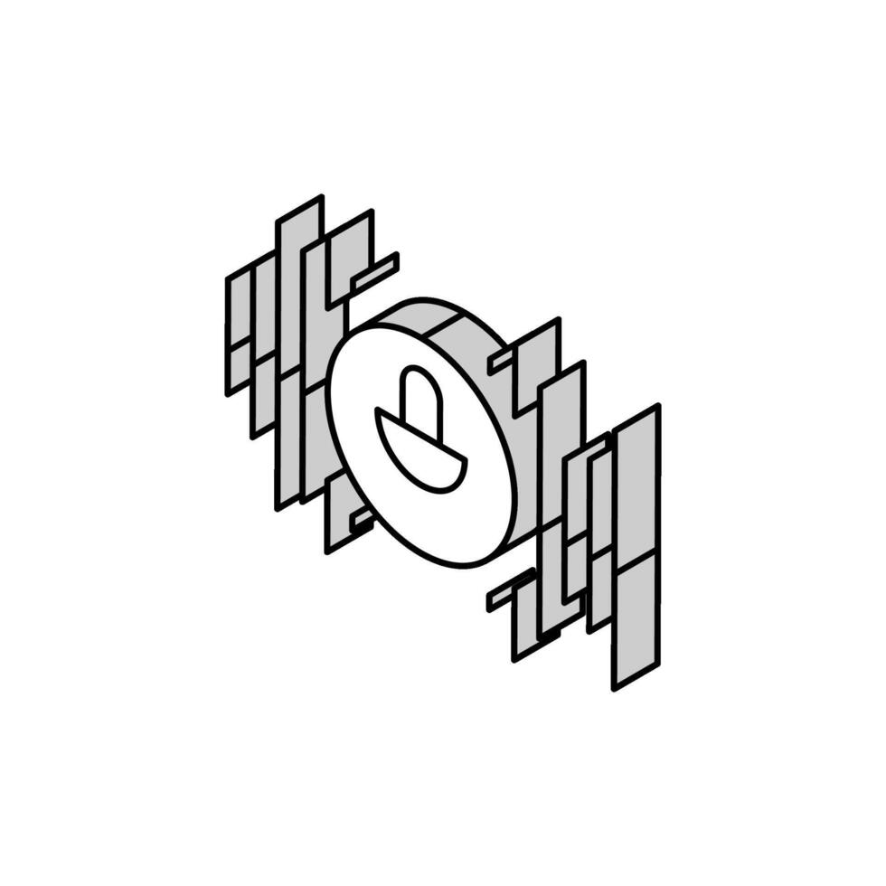 audio musik isometrisk ikon vektor illustration