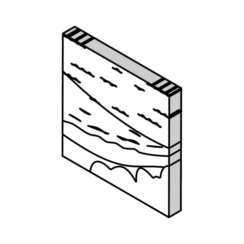 fraser ö isometrisk ikon vektor illustration