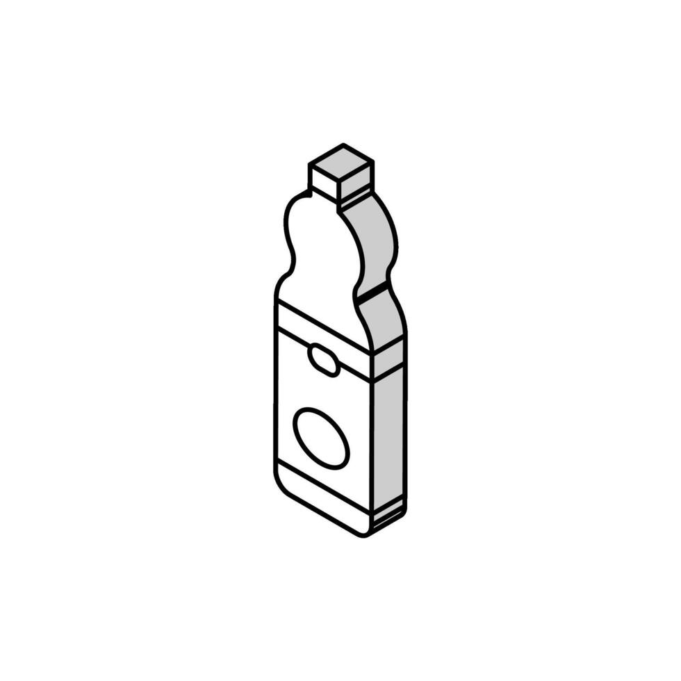 Saft Zitrone Flasche isometrisch Symbol Vektor Illustration