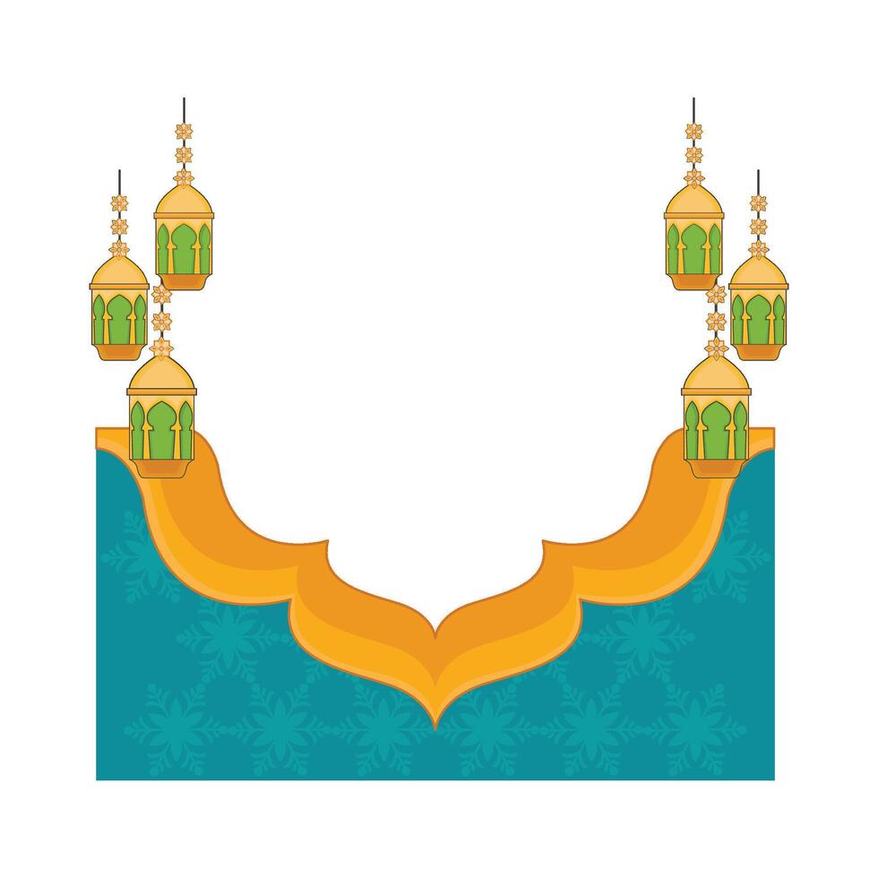 illustration av ramadan ram vektor