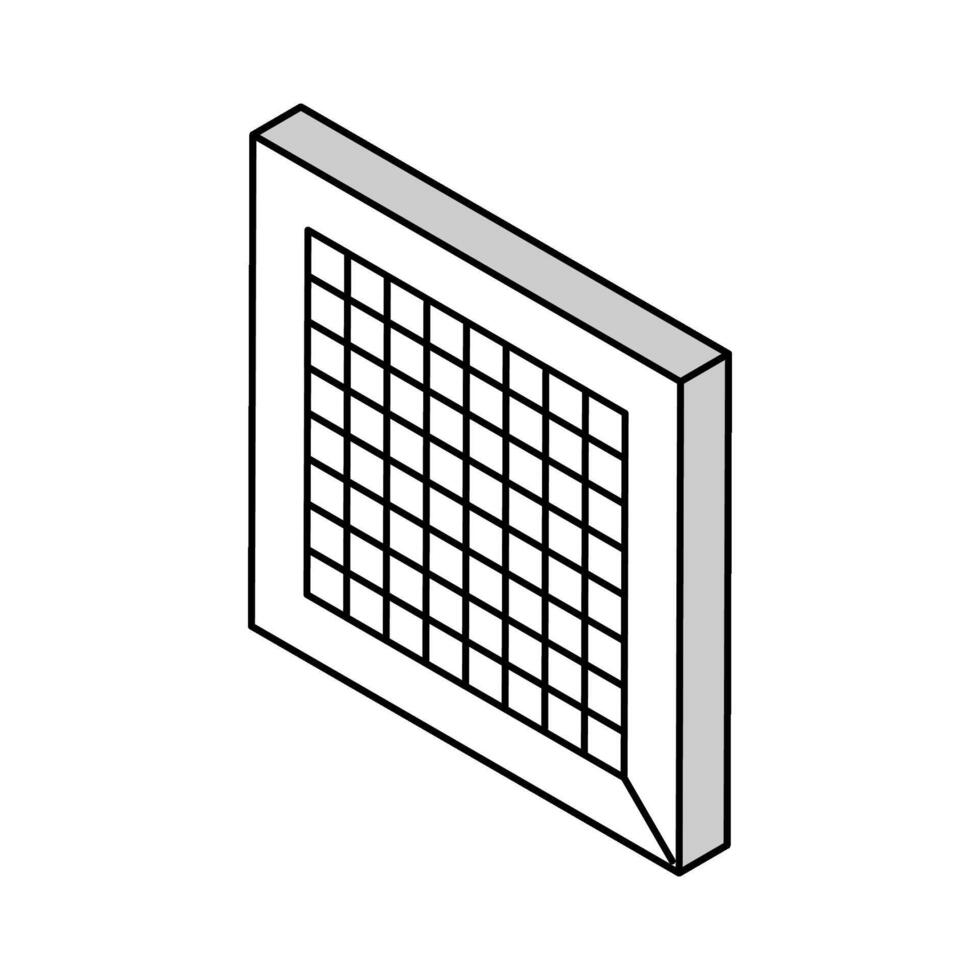 Tafel Schach isometrisch Symbol Vektor Illustration