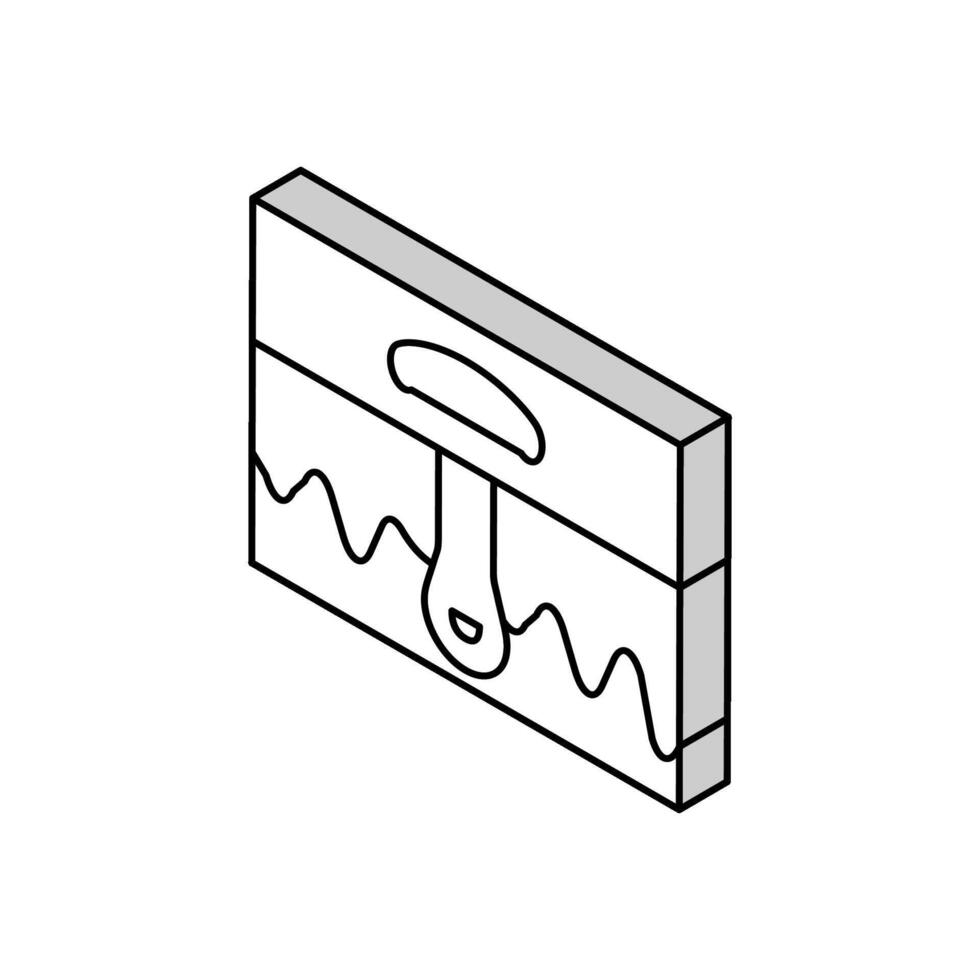 Narben Gesundheit Problem isometrisch Symbol Vektor Illustration