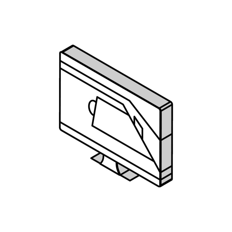 sporter video spel isometrisk ikon vektor illustration