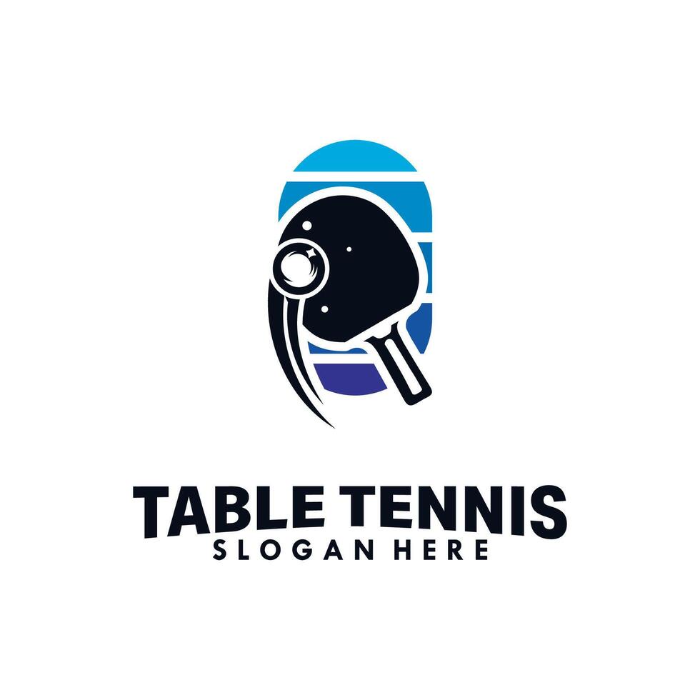 Tabelle Tennis Sport Logo Design Vorlage vektor