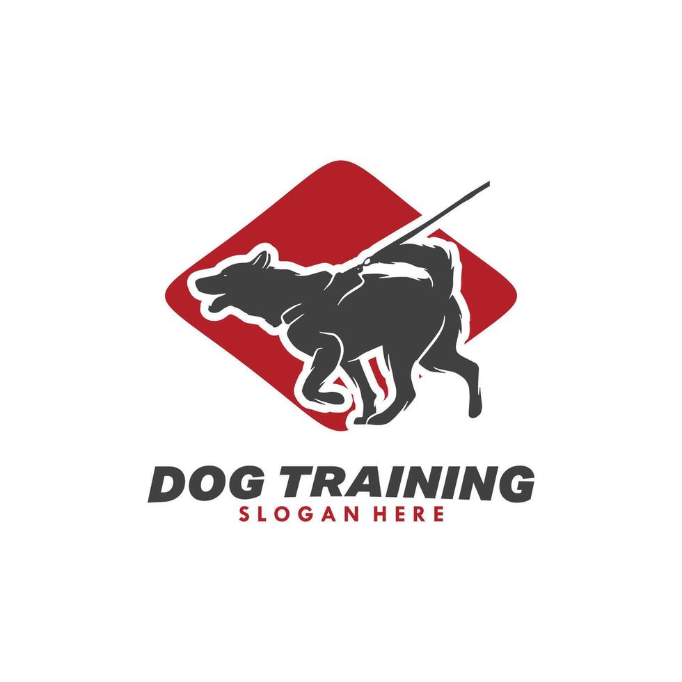 Hund Ausbildung Vektor Logo Design Vorlage