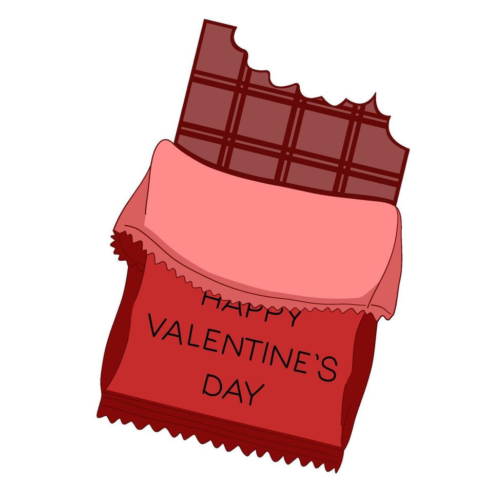 älskling sötsaker choklad valentine klämma konst vektor