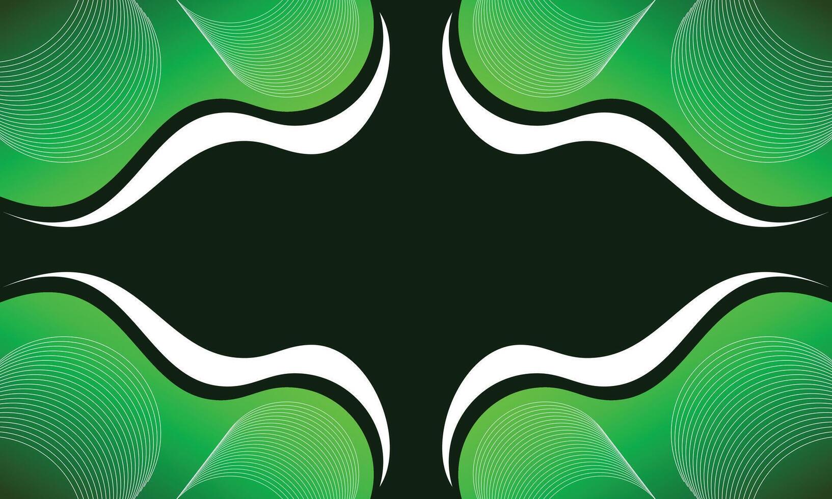 abstrakt lutning grön Vinka baner bakgrund vektor