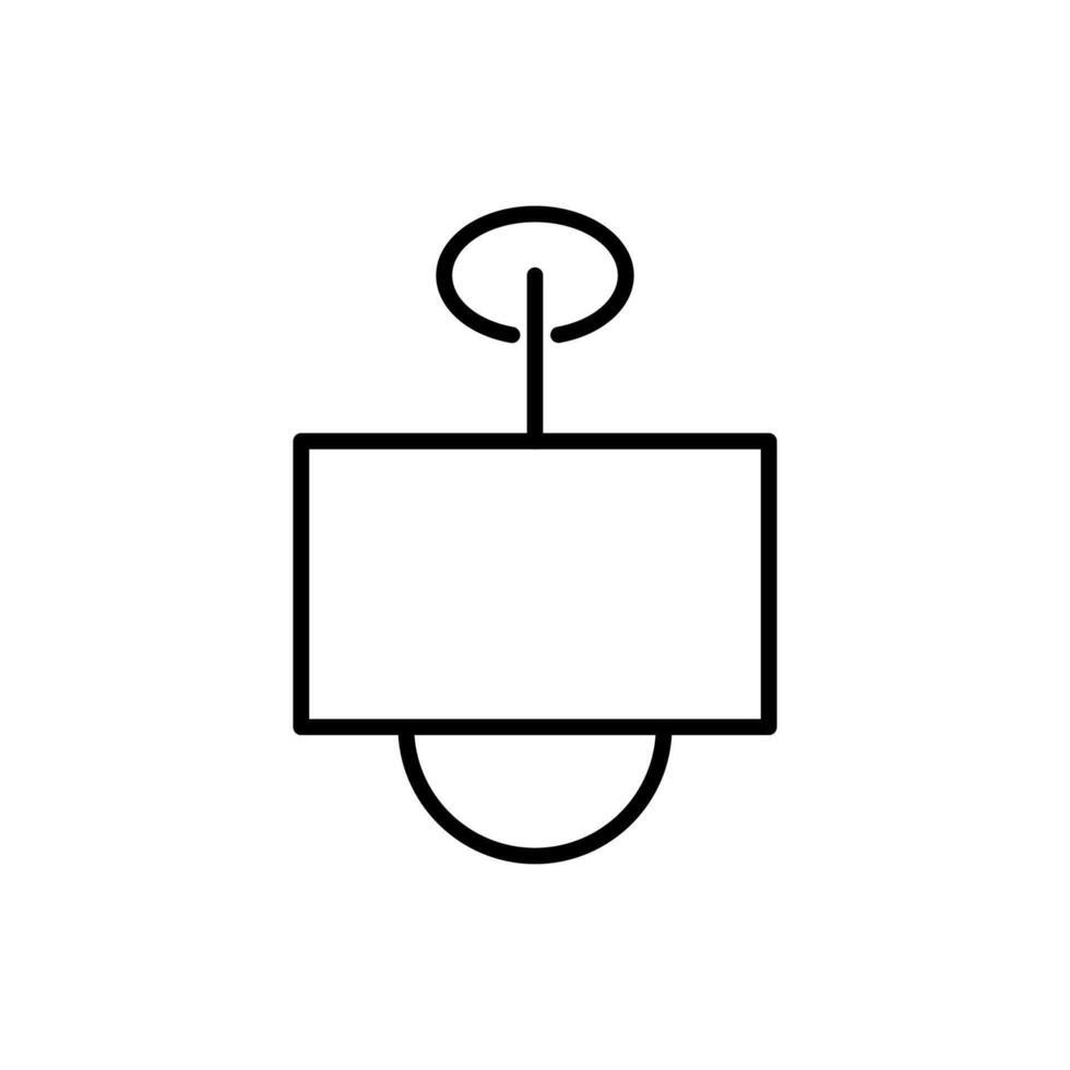 Lampe Vektor linear Symbol. perfekt zum Design, Infografiken, Netz Websites, Anwendungen.