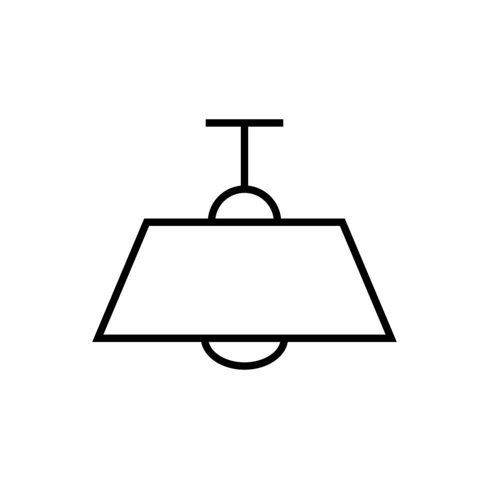 Lampe Symbol gezeichnet mit dünn Linie. perfekt zum Design, Infografiken, Netz Websites, Anwendungen. vektor