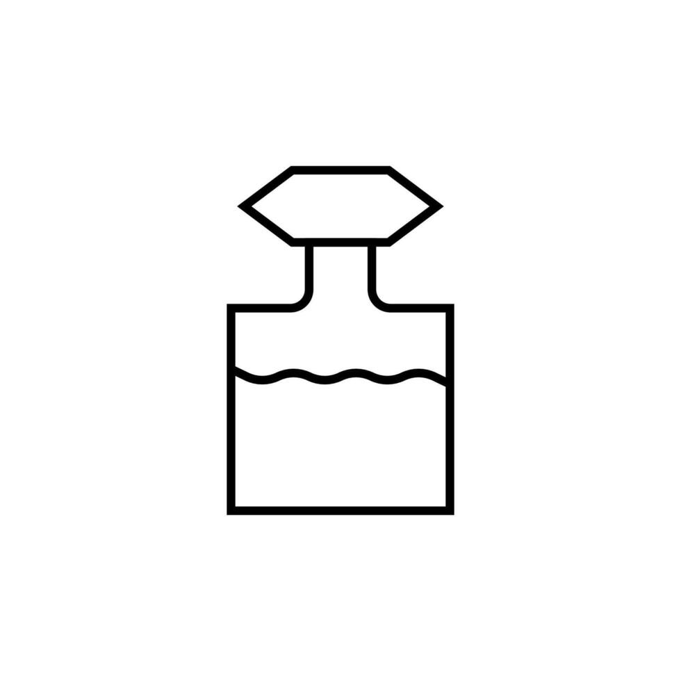 parfym vektor linje tecken för annonser. lämplig för böcker, butiker, butiker. redigerbar stroke i minimalistisk översikt stil. symbol för design