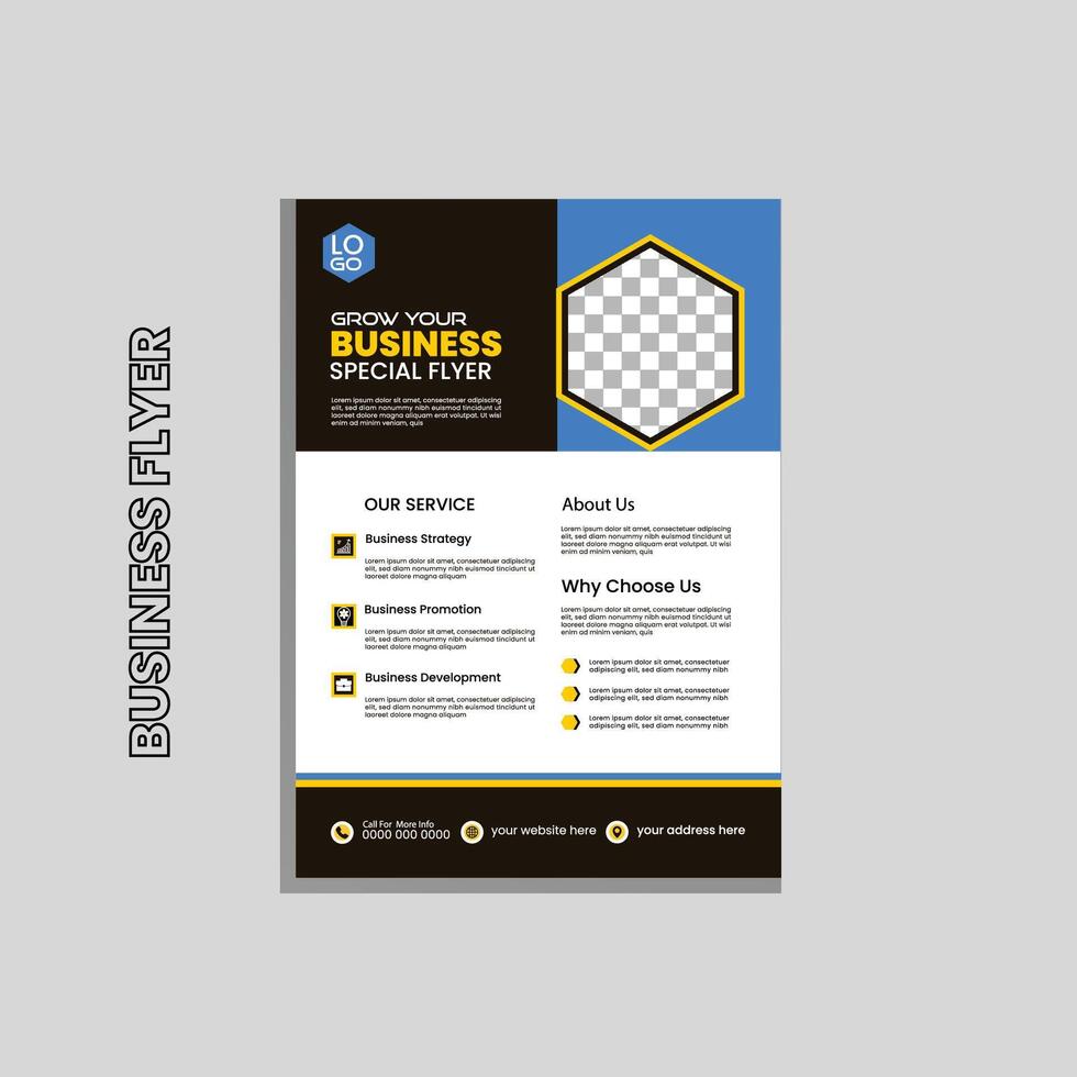 Business Flyer Vorlage vektor